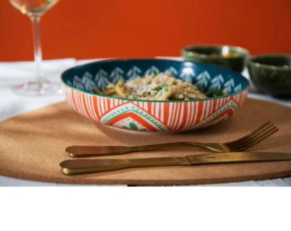 Mikasa Coupe Pasta Dinner Bowl 21cm - Mixed Folk