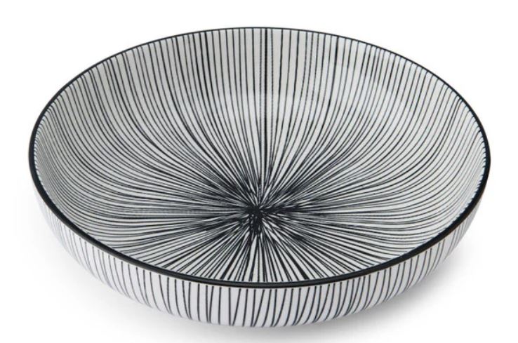 Mikasa Coupe Bowl 21cm - Black Stripe