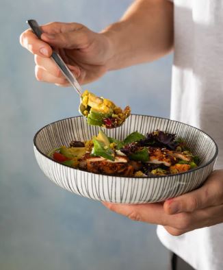 Mikasa Coupe Bowl 21cm - Black Stripe