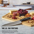 Farberware Snackle Box With 7 Snack Dividers And Bamboo Lid 20x33cm