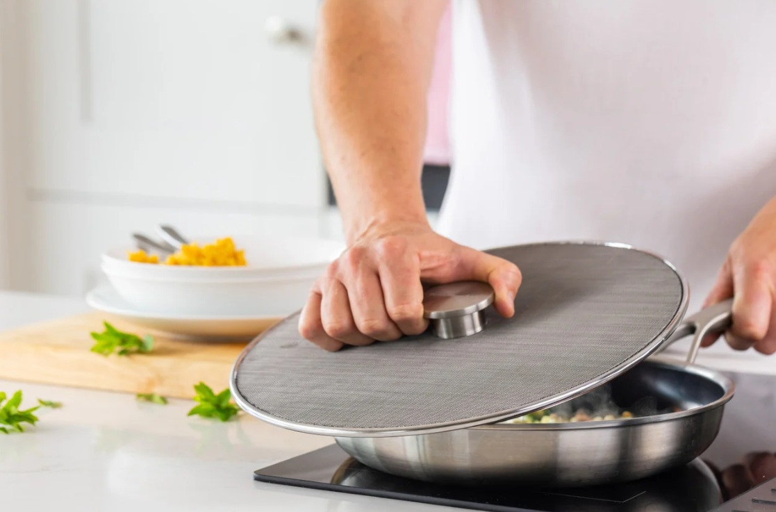 Kitchenaid Splatter Guard Stainless Steel Activated Carbon Filter 33 Cm
