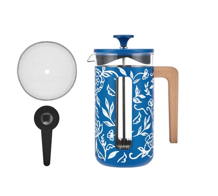 La Cafetière Pisa Cafetière 8 Cup / 1l (blu Fiorato)