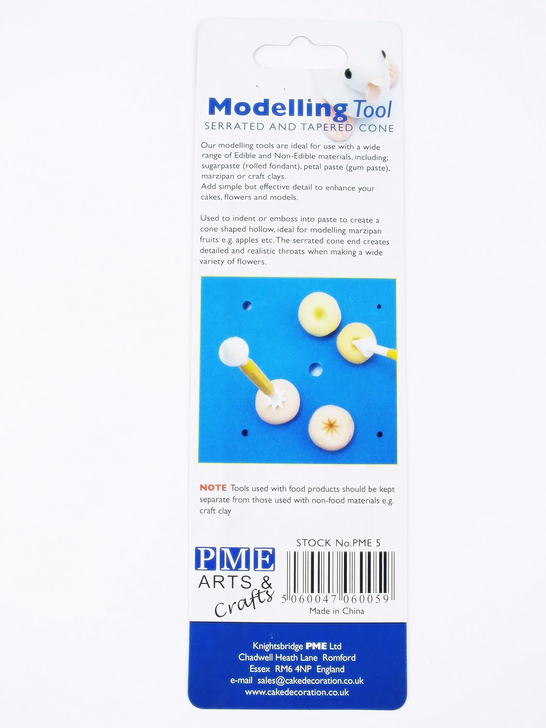 Pme Fondant Modelling Tool - Serrated & Tapered Cone