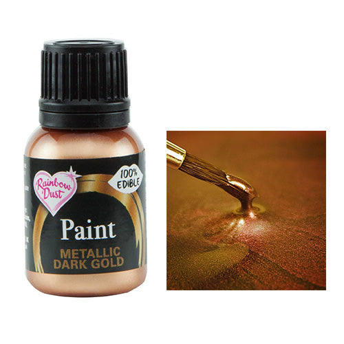 Rainbow Dust - Food Paint - Metallic Dark Gold