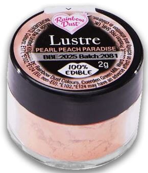 Rainbow Lustre Dust - Pearl Peach Paradise Dusts and Powders The Cooks Kitchen 