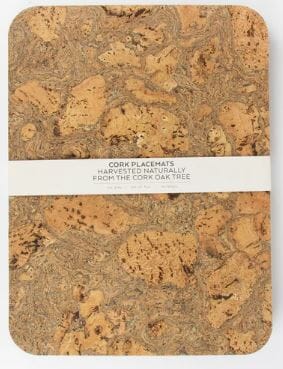 Rectangle Placemats - Natural Cork - Set Of 4 Placemats & Coasters The Cooks Kitchen 