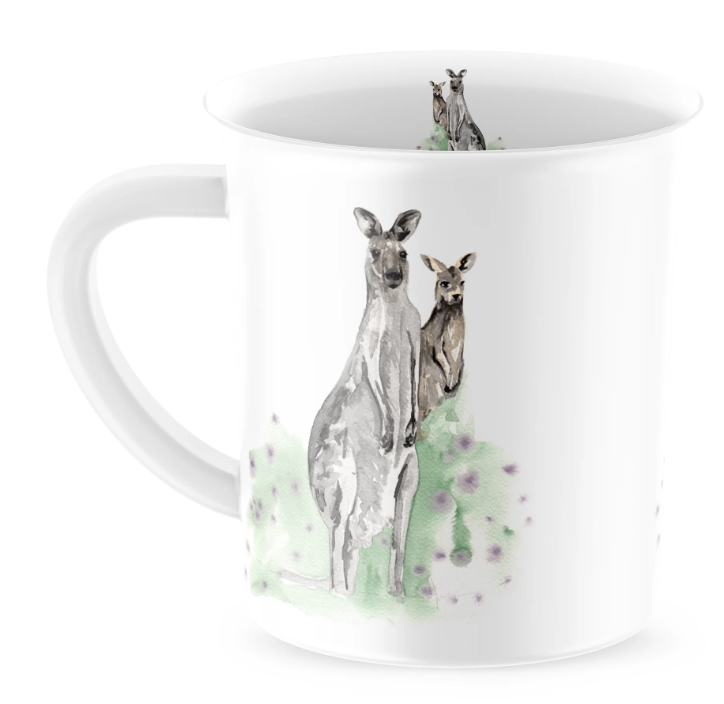Meg Hawkins Kangaroo New Bone China Mug