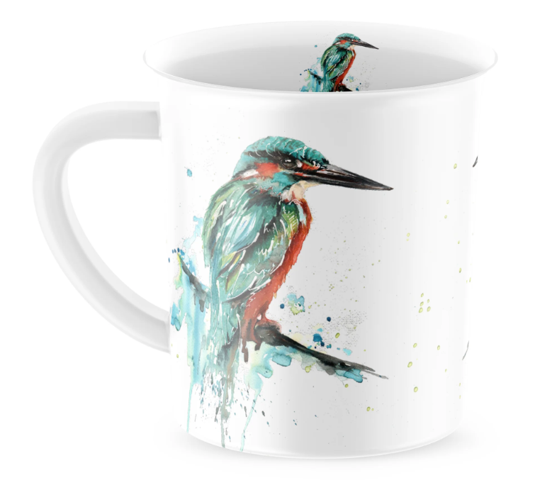 Meg Hawkins Kingfisher New Bone China Mug