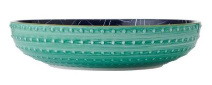 Mikasa Coupe Pasta Dinner Bowl 21cm - Indigo Chevron