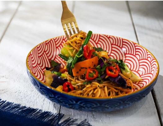 Mikasa Coupe Pasta Dinner Bowl 21cm  - Blue Arc