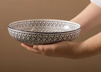 Mikasa 21cm Coupe Bowl Blue Mediterranean
