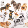 Paw Lunch Napkin 33cm Dogs Happiness