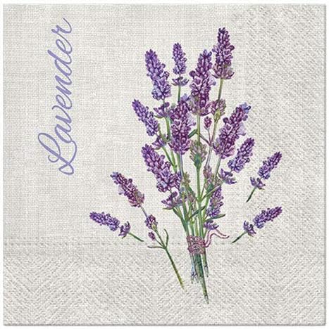 Paw Lunch Napkins 33cm  - Lavender For You