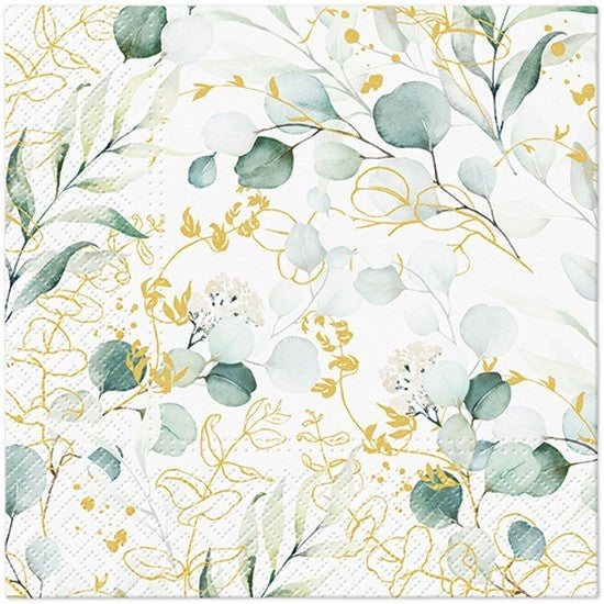 Paw Napkins 33cm Golden Eucalyptus