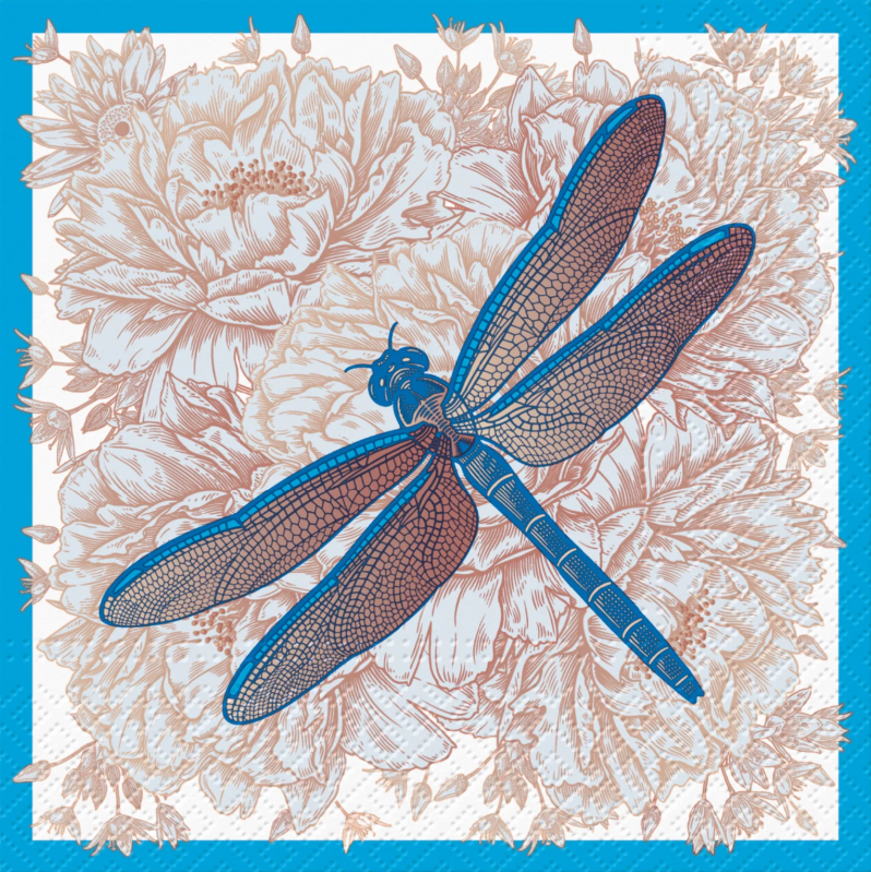 Paw Napkins 33cm Dragon Blue