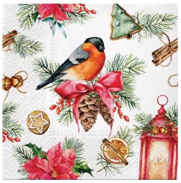 Paw Lunch Napkin - Bullfinch