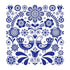 Paw Lunch Napkin 33cm - Folk Stamp