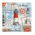 Paw Luncheon Napkins 33cm Sea Breeze