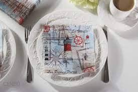 Paw Luncheon Napkins 33cm Sea Breeze Table Cloths & Napkins The Cooks Kitchen 