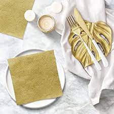 Paw Lunch Napkins 33cm Inspiration Gold