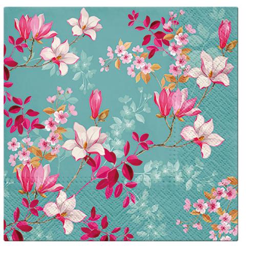 Paw Lunch Napkins 33cm Magnolia