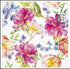 Paw Lunch Napkin 33cm Orchid With Peony