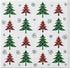 Paw Lunch Napkin - Xmas Tree Check