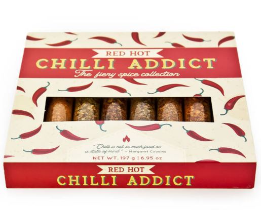 Eat.art Red Hot Chilli Addict | Gourmet Selection Of Fiery Red Hot Spice Blends | 8-pack Gift Set