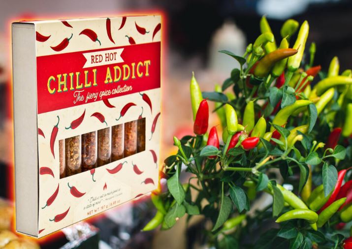 Eat.art Red Hot Chilli Addict | Gourmet Selection Of Fiery Red Hot Spice Blends | 8-pack Gift Set