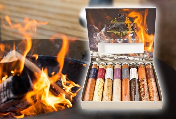 Eat.art Barbecue Smokehouse Flame And Flavour Bbq Rub Set - 8 Spice Selection Box