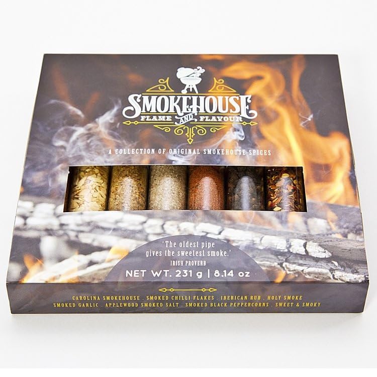 Eat.art Barbecue Smokehouse Flame And Flavour Bbq Rub Set - 8 Spice Selection Box