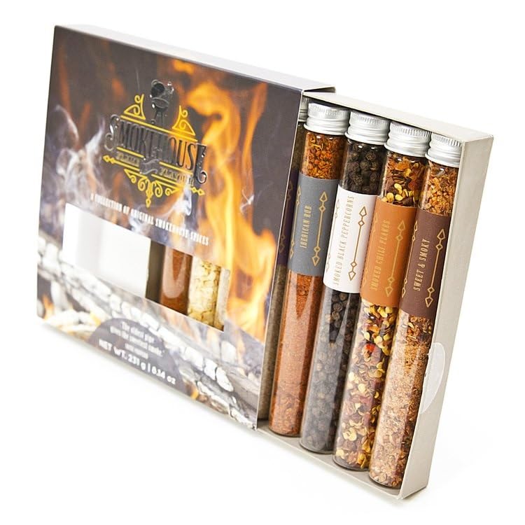 Eat.art Barbecue Smokehouse Flame And Flavour Bbq Rub Set - 8 Spice Selection Box