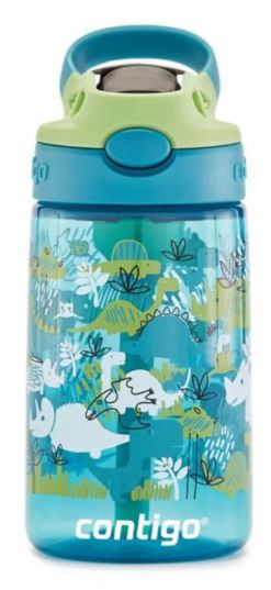 Contigo Kids Water Bottle With Autospout 414ml -  Dinosaur