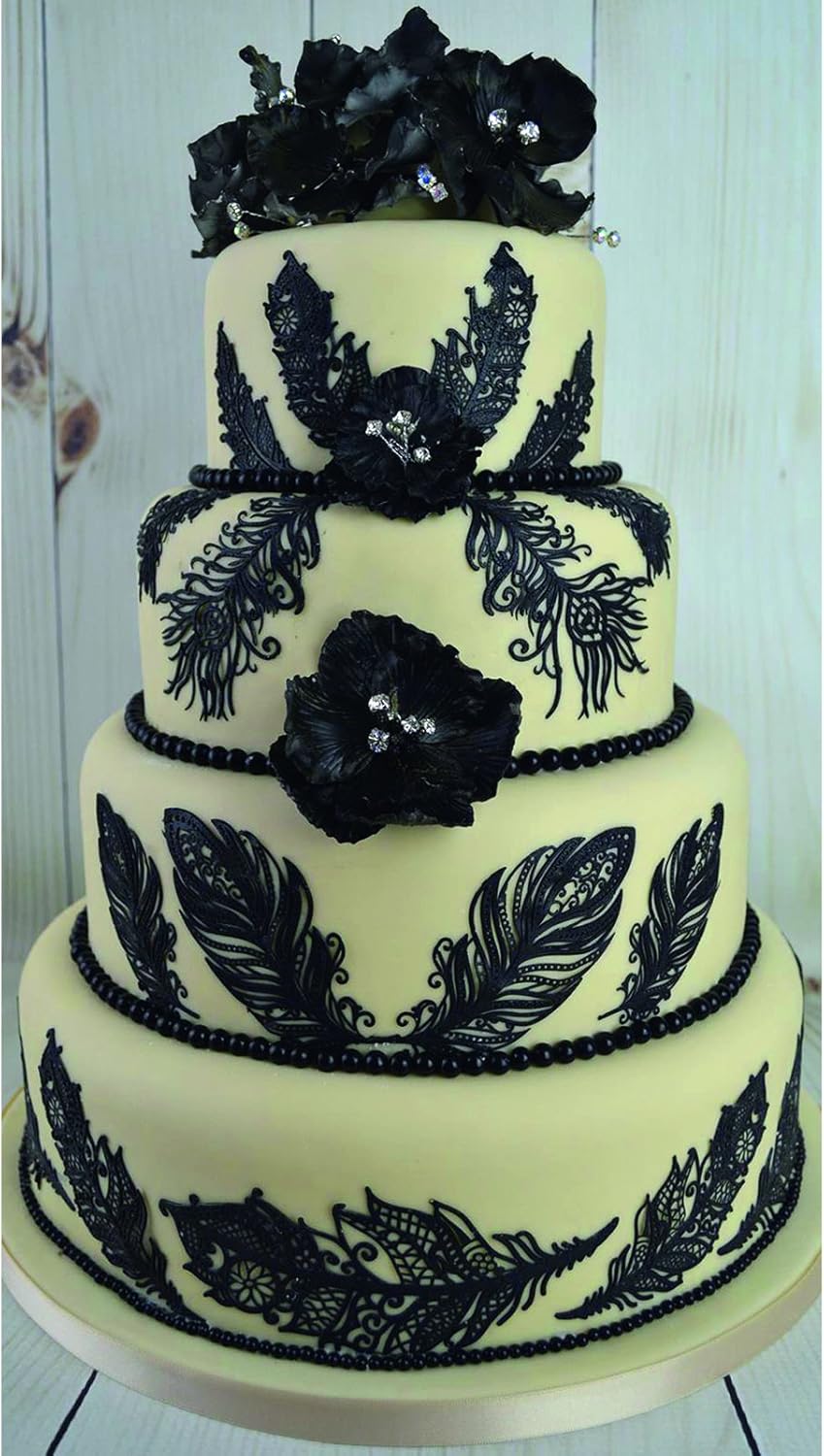 Claire Bowman Cake Lace Mat Feathers