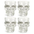 Kikkerland Clear Shot Glasses, Set Of 4
