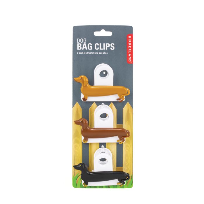 Sausage Dog Bag Clips - Set Of 3