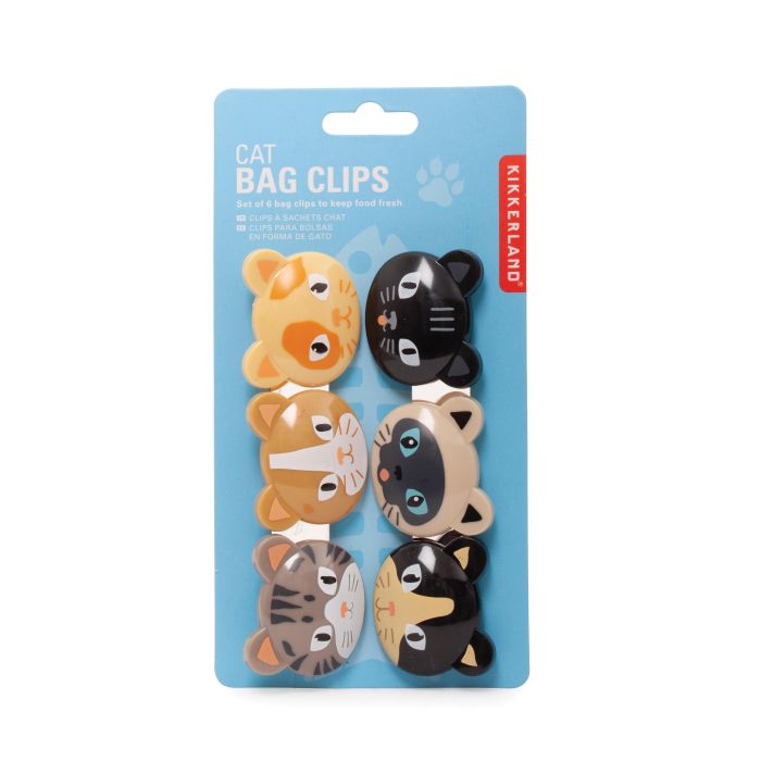 Cat Bag Clips - Set Of 6