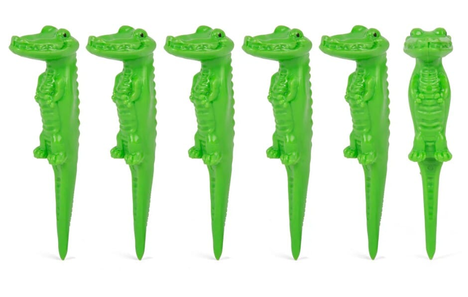 Kikkerland Gator Golf Tees Set Of 6 Novelty Gifts The Cooks Kitchen 