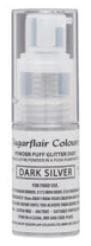 Powder Puff Glitter Dust - Dark Silver