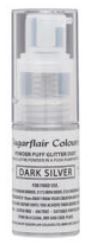Powder Puff Glitter Dust - Dark Silver