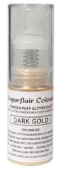 Sugar Flair Powder Puff Glitter Dust - Dark Gold