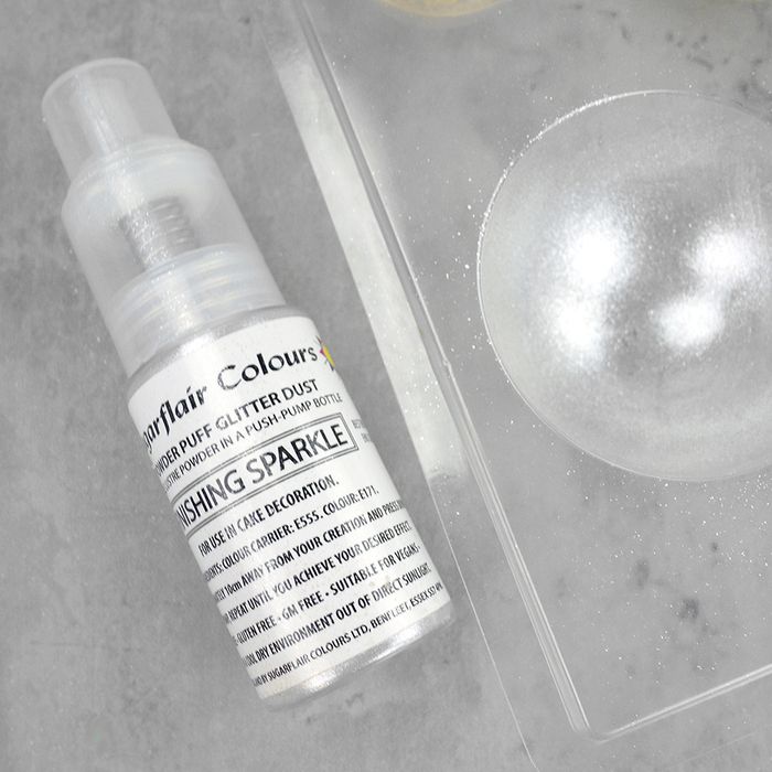 Sugarflair Pump Spray - Finishing Sparkle Powder Puff Glitter Dust