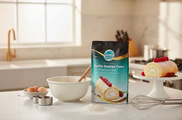 Bakels - Iconic Cake Art Vanilla Sponge Cake Mix 1kg - Premium Cake Mixes The Cooks Kitchen 