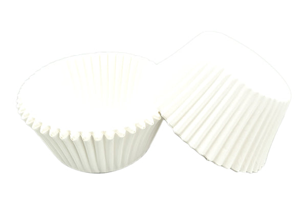 White Large Grease-proof Cupcake Cases - 50pk