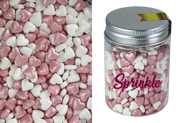 Pink & White Mini Hearts