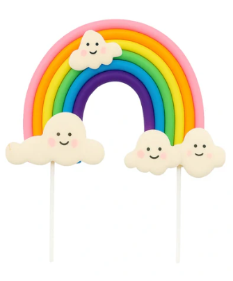 Iconic Cake Art Rainbow Cloud Topper