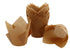 Iconic Cake Art 25pk Light Brown Greaseproof Tulip Baking Cups Boards & Boxes & Packaging The Cooks Kitchen 