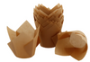 Iconic Cake Art 25pk Light Brown Greaseproof Tulip Baking Cups