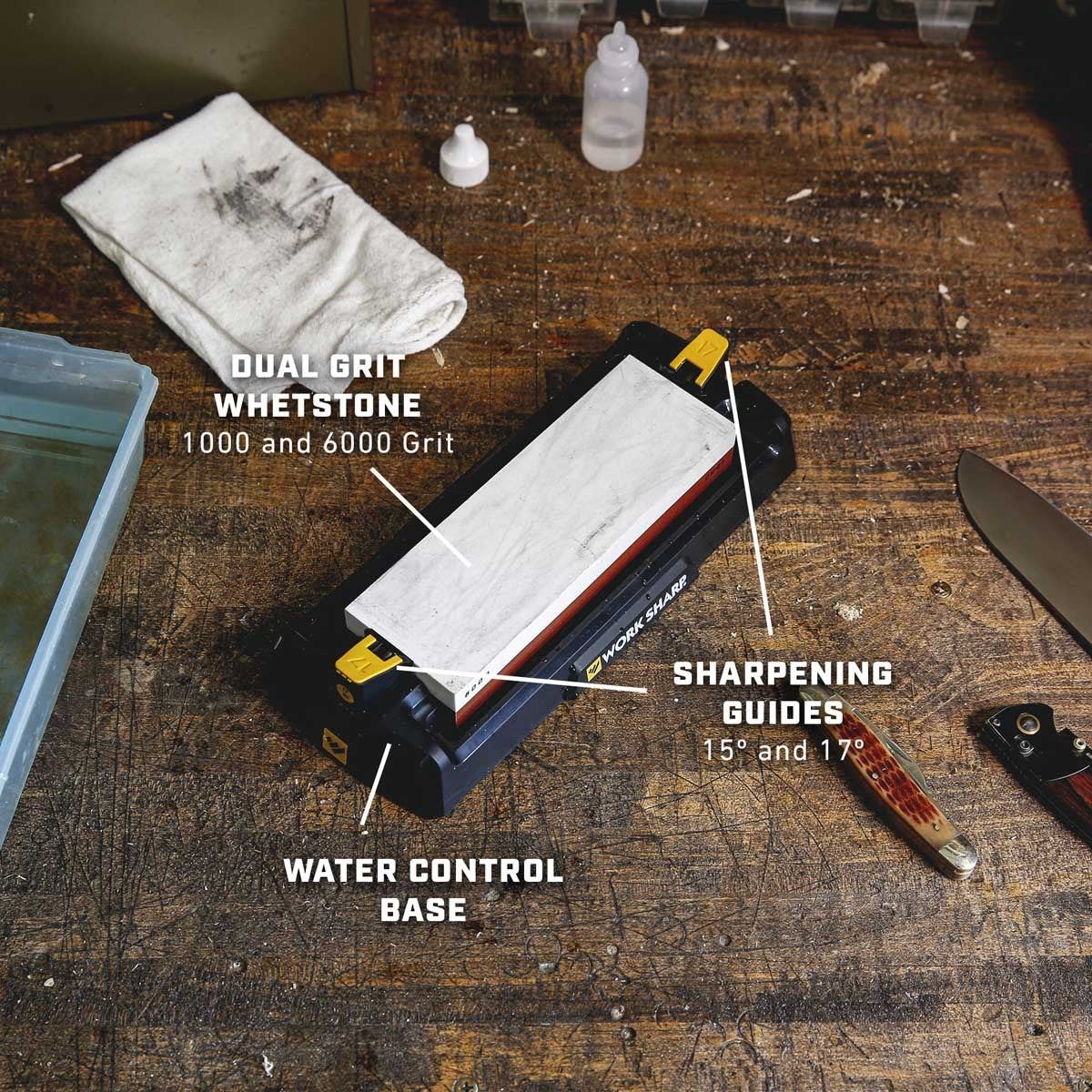 Worksharp Benchtop Whetstone Knife Sharpener