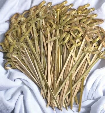 Bamboo Food Picks - Knots 12cm Gadgets The Cooks Kitchen 